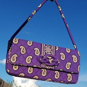 Vera Bradley Purple Paisley Shoulder Bag